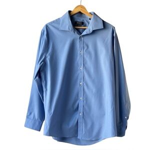 DKNY Light Blue Slim Fit Stretch Dress Shirt